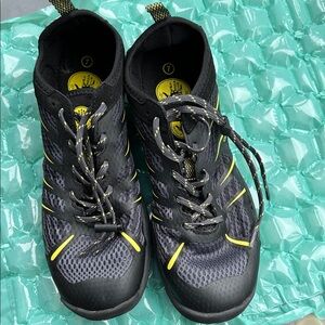 Black and Yellow Athletic Shoes